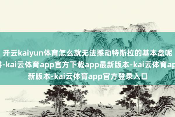开云kaiyun体育怎么就无法撼动特斯拉的基本盘呢？从家具上来讲-kai云体育app官方下载app最新版本-kai云体育app官方登录入口